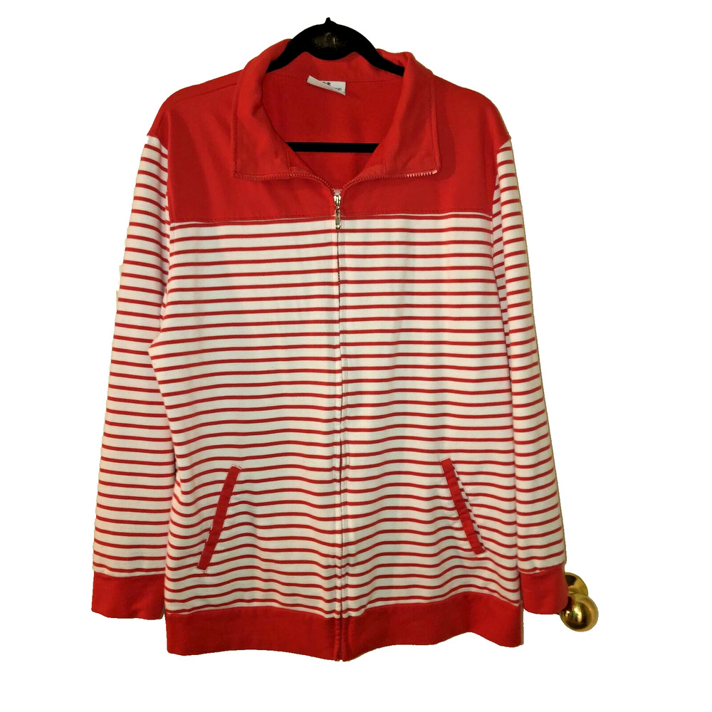 Princess Cruises Women Spring Jacket XXL Peach/Coral Long Sleeves